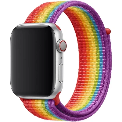 Afbeelding van Apple origineel Sport Loop Watch 42mm / 44mm 45mm 49mm Pride Edition MV9T2ZM/A