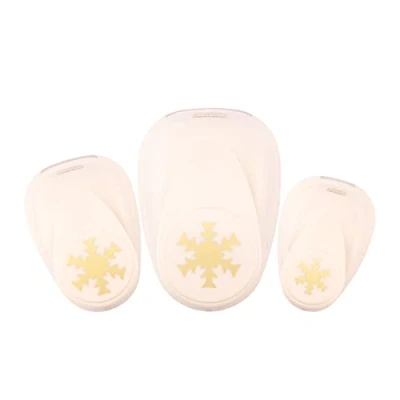 Image de Vaessen Creative Lot de 3 perforateurs à motifs Noël, flocon neige, jusqu&#039;à 250 g/m², pour travaux manuels, papier et scrapbooking