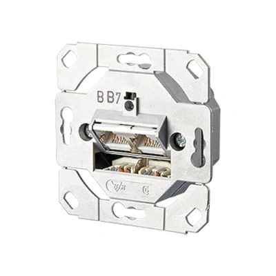 Afbeelding van Metz Connect 1307381200 I Netwerkdoos Inbouw (in muur) Inzet CAT 6 2 poorten