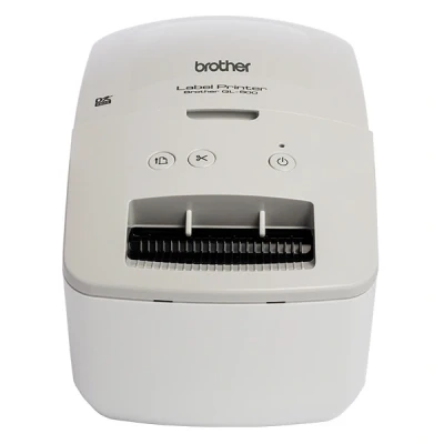 Image de Brother QL 600G Imprimante d&#039;étiquettes thermique direct rouleau (6,2 cm) 300 x ppp jusqu&#039;à 71 mm/sec USB 2.0 gris, blanc