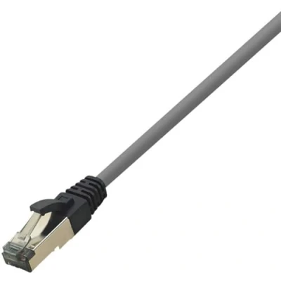 Afbeelding van LogiLink CQ8052S RJ45 Netwerkkabel, patchkabel CAT 8.1 S/FTP 2.00 m Lichtgrijs Halogeenvrij 1 stuk(s)