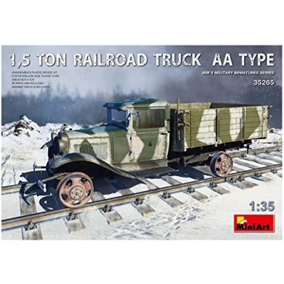 Afbeelding van Miniart 1,5 Ton Railroad Truck Aa Type (Min35265) modelbouwsets, hobbybouwspeelgoed voor kinderen, modelverf en accessoires