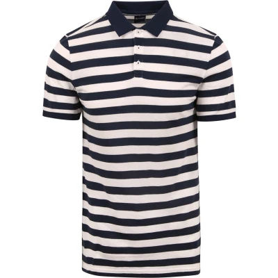 Afbeelding van Suitable Balky Polo Navy maat L heren met Modern fit Pasvorm Katoen Herenkleding Poloshirt