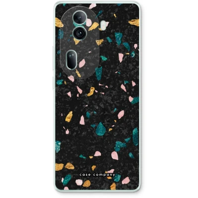 Afbeelding van Case Company® hoesje geschikt voor Oppo Reno 11 Pro Terrazzo N10 Soft Cover Telefoonhoesje Bescherming aan alle Kanten en Schermrand