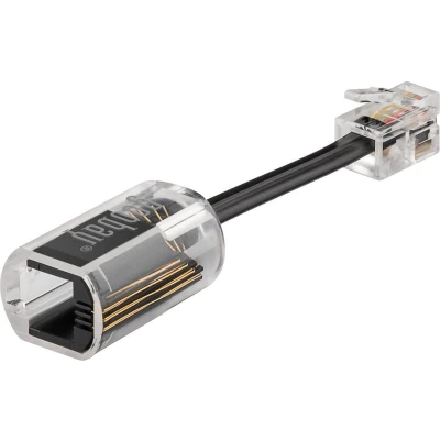 Afbeelding van Goobay telefoonhoorn ontklitter (anti twist adapter) voorkomt dat telefoonhoornsnoeren in de war r
