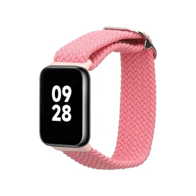 Afbeelding van kwmobile nylon bandje voor smartwatch geschikt Xiaomi Mi Band 8 Pro 15 18,5 cm Polsbandje in oudroze