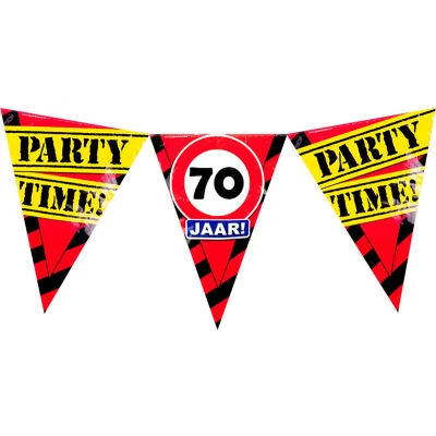 Afbeelding van Slinger 70 jaar Verkeersbord 10mtr