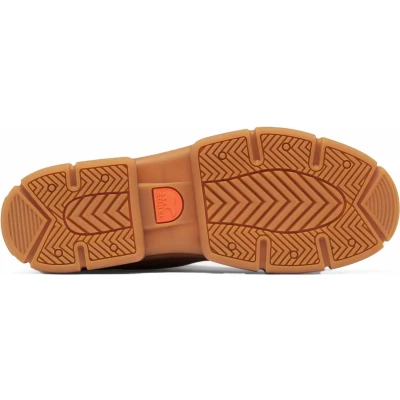 Afbeelding van Sorel Explorer STRT Chelsea BOOT Enkellaarsjes met plateauzool, Dames, Maat: 36, Velvet tan Leer en textiel