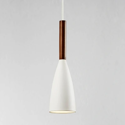 Afbeelding van Witte metalen hanglamp Pure