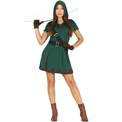 Afbeelding van Fiestas Guirca Kostuum Vrouwelijke Robin Hood Maat L
