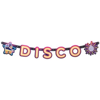 Afbeelding van Disco letterslinger 120cm per stuk