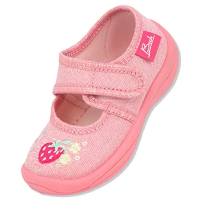Afbeelding van Beck Little Strawberry Pantoffels voor kinderen, Maat: 22, Rosa Katoen