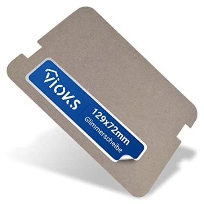 Afbeelding van VIOKS Sharp PCOVPA309WRE0 mica schijf voor magnetron, 129 x 72 mm, vervanging plaat universele holle geleiderafdekking op maat te snijden