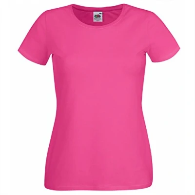 Afbeelding van Fruit of the Loom Origineel T shirt voor dames, Fuchsia