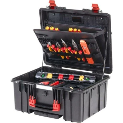 Afbeelding van Wiha XL 2 Trolley Gereedschapskoffer (met inhoud) 60 delig Electricien, Handwerker, Leerling, Professioneel, VDE