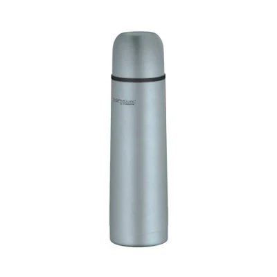 Afbeelding van THERMOcafé by THERMOS TC BEVERAGE BOTTLE 0,50 l matte roestvrijstalen thermosfles met beker, 12 uur warm en 24 koud, lekvrij, voor school, onderweg kantoor