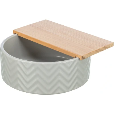 Afbeelding van Trixie Zandbad met platform degoes / hamsters keramiek hout