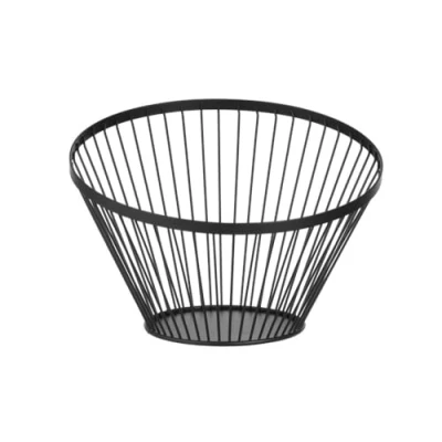 Afbeelding van Hendi Fruitkorf Schuin Zwart Ø30x(H)25cm