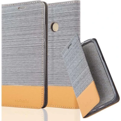 Afbeelding van Cadorabo Hoesje geschikt voor Xiaomi Mi MAX 2 in LICHTGRIJS BRUIN Beschermhoes met magnetische sluiting, standfunctie en kaartvakje Book Case Cover Etui