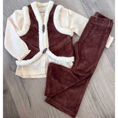Afbeelding van Meisjes Special Dress Bruin Camel/Beige (Maat 128)
