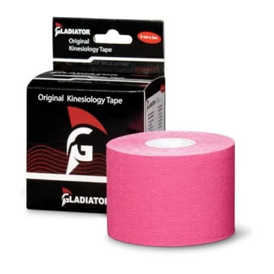 Afbeelding van Gladiator Sports Kinesiotape Kinesiologie Tape Waterbestendige &amp; Elastische Sporttape Fysiotape Medical Per Rol Roze