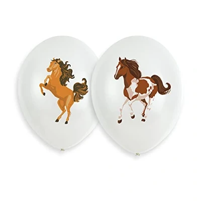 Afbeelding van Ballonnen Beautiful Horses Paarden 28cm 6 stuks