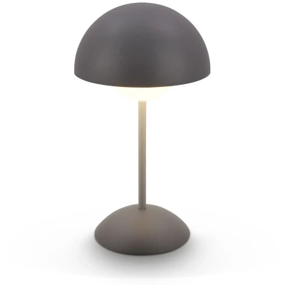 Afbeelding van LED tafellamp op accu Kugle, antraciet, metaal, IP44, dimbaar.