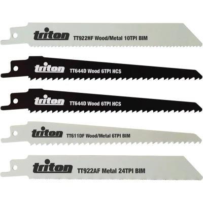 Afbeelding van Triton 5 delige reciprozaagblad set 150 mm