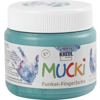 Afbeelding van Mucki Vingerverf Groen Metallic, 150ml