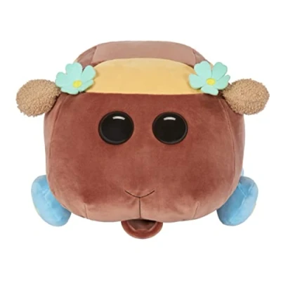 Afbeelding van Pui Molcar groot pluche dier, chocolade, gevuld en zeer zacht, 41 cm, voor verzamelaars, jongens meisjes, 3 jaar +