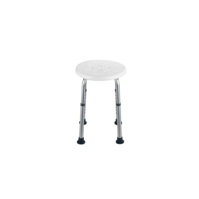 Image de Wenko 1792921100 tabouret de douche secura réglable en hauteur plastique 45 5 x 39 57 cm blanc