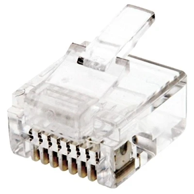Afbeelding van Helos Modulaire stekker 8P8C, korte vorm, 10 stuks, RJ45 los, Telefoon accessoires
