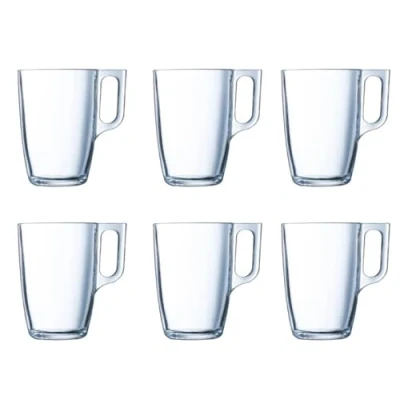 Afbeelding van Mokkenset Luminarc Nuevo Transparant Glas 320 ml (6 Onderdelen)