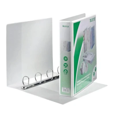 Image de Leitz classeur de présentation à anneaux, format a4+, blanc,mécanisme 2 anneaux d, largeur dos: 63 mm, diamètre desanneau
