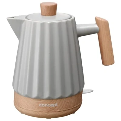 Afbeelding van Concept waterkoker keramisch 1500W 1,5L lichtgrijs RK0091