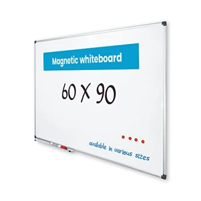 Afbeelding van Whiteboard 60x90 cm Magnetisch Magneetbord / Memobord Planbord Schoolbord