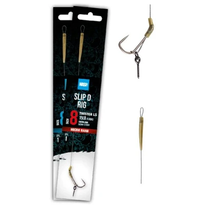 Afbeelding van Nash Slip D Rig Barbless Haakmaat 8 (15lb) Karper onderlijnen