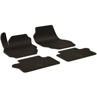 Afbeelding van WALSER 50803 Vloermatset Rubber voor en achter 4 Zwart