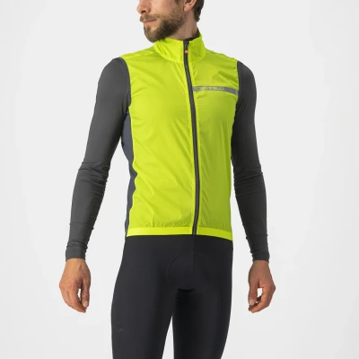 Afbeelding van Windvest Castelli Squadra Stretch maat L Fluogeel