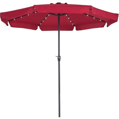 Afbeelding van Kingsleeve Parasol LED verlichting 330 cm Solar Rood