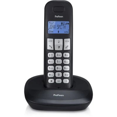 Afbeelding van Profoon PDX 1100 DECT telefoon met 1 handset, zwart Black