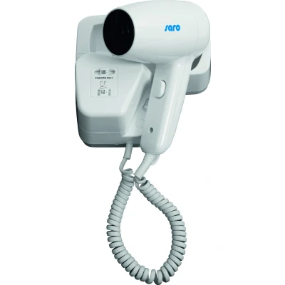 Afbeelding van Hotel haardroger met stopcontact wandmontage 2 temperaturen