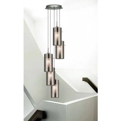 Afbeelding van Searchlight Hanglamp / Plafondlamp Duo II 5 lichts