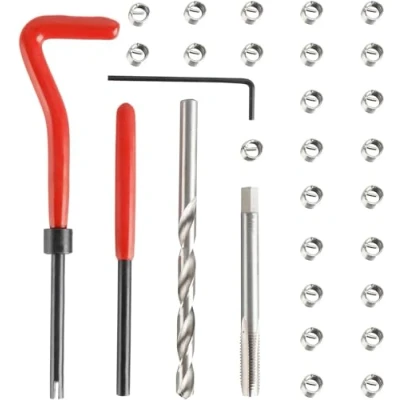 Afbeelding van FreeTec Reparatieset voor binnendraad 30 stuks M6 x 1 mm net onderhoud zoals Helicoil
