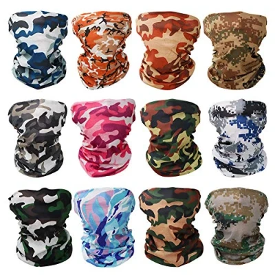 Afbeelding van GUIFIER 12 stuks elastische multifunctionele hoofdbanden, magische hoofddeksels, sporthoofdbanden voor haar, hoofddoek, hoofdband yoga, wandelen, paardrijden