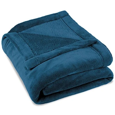 Afbeelding van CelinaTex Montreal Knuffeldeken XXL, 220 x 240 cm, blauw, deken, bank, warme woondeken, zacht, microvezel, fleece, Oeko Tex