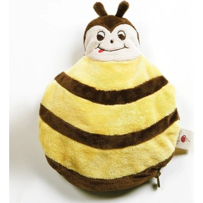 Afbeelding van Cherry Belly Baby Knuffel Bij Lijnzaadkussen Pittenzak met Lijnzaad Magnetron The ONLY Original
