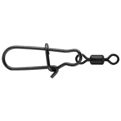 Image de Spro Easy Snap met Rolling Swivel &#039;Matt Black&#039; Taille 1 (13 pcs) Émerillons