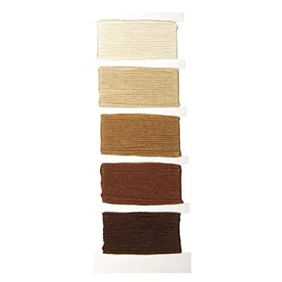 Afbeelding van Rayher 53564536 Stitch &amp; Noeud Lot de 5 fils à broder pour bracelets d&#039;amitié Marron 10 m x 50