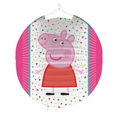 Image de Lampion peppa cochon confettis 25cm
